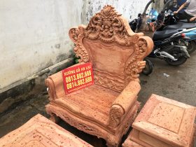 bàn ghế hoàng gia gỗ hương đá cao cấp