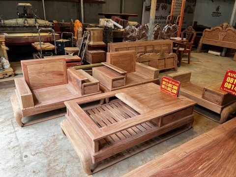 bộ sofa hiện đại gỗ hương đá