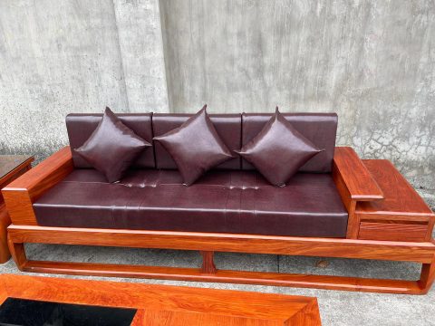 ghế sofa phòng khách gỗ hương đá