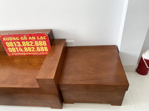 sofa gỗ gõ đỏ nguyên khối