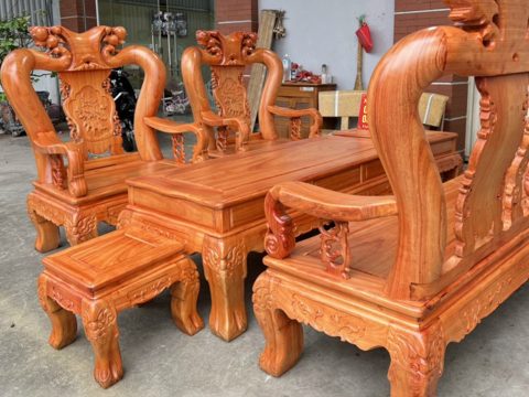 bàn ghế gỗ gõ đỏ cao cấp
