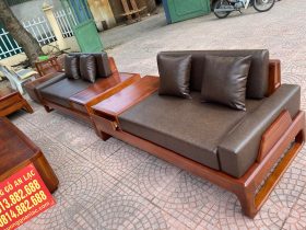 ghế đơn bộ sofa gỗ gõ đỏ