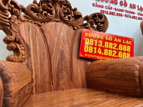 bàn ghế hoàng gia cao cấp nguyên khối gỗ hương đá tự nhiên