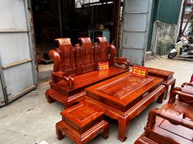 bàn ghế tần thủy hoàng gỗ hương đẹp