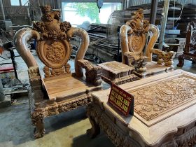 bàn ghế gỗ hương đá đẳng cấp