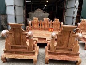 bàn ghế tần thủy hoàng cao cấp gỗ hương đá