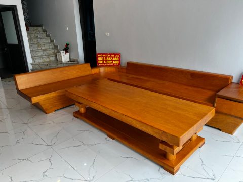 sofa nguyên khối gỗ gõ đỏ cao cấp