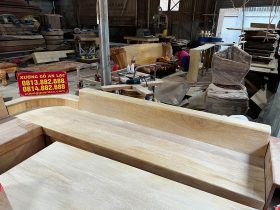 sofa gỗ gõ đỏ nguyên khối tuyển gỗ lựa vân