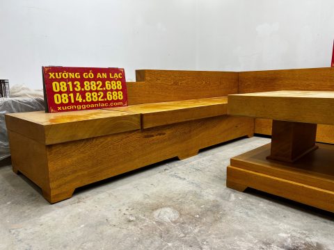 sofa gỗ nguyên khối giá rẻ tận gốc