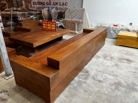 bàn ghế sofa nguyên khối gỗ gõ đỏ tự nhiên đẳng cấp