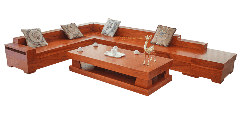 Sofa gỗ phòng khách hiện đại