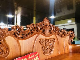 bàn ghế hoàng gia nguyên khối đẹp gỗ hương đá tự nhiên