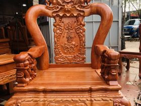 bàn ghế minh quốc voi tài lộc gỗ hương đá cao cấp