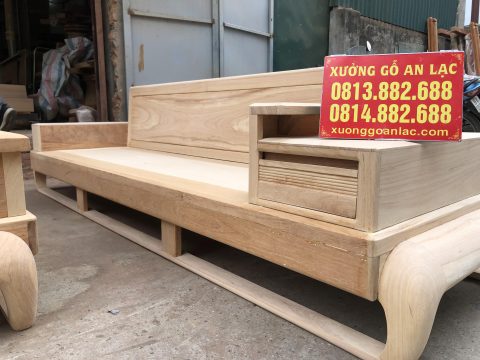 Sofa hiện đại gỗ gõ đỏ tự nhiên cao cấp