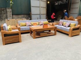 Sofa cổ điển gỗ gõ đỏ 100%