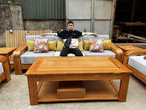 Sofa cổ điển gỗ gõ đỏ mẫu AL01 (độc quyền) (2)