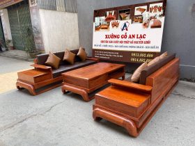 sofa gỗ mẫu đùi gà gỗ hương đá