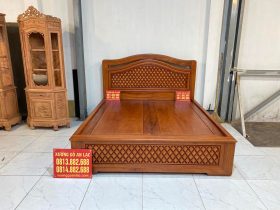 mẫu giường ngủ gỗ hương đá1m8x2m