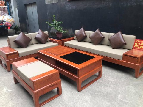 sofa gỗ hiện đại 5 món