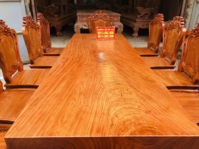 mặt bàn gỗ hương nguyên khối