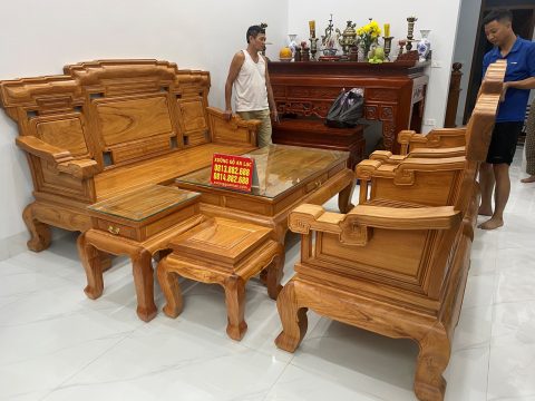 bàn ghế kim khánh gỗ gõ đỏ cao cấp