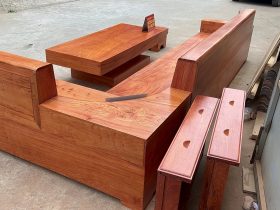 mẫu sofa gỗ sang trọng, hiện đại