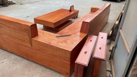 mẫu sofa gỗ sang trọng, hiện đại