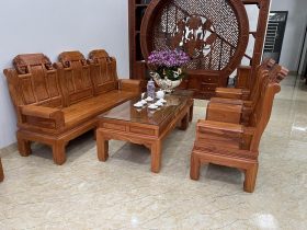 mẫu bàn ghế âu á gỗ hương đá