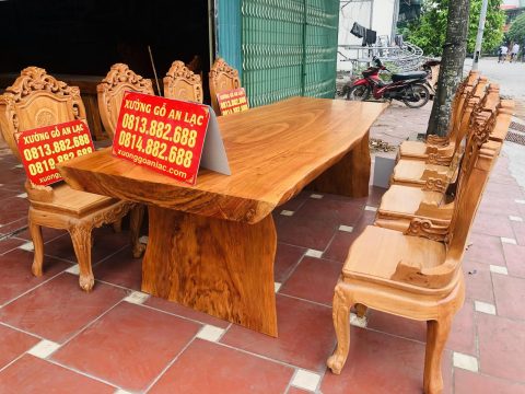 bàn ăn gỗ cẩm và ghế gỗ gõ hàng cao cấp