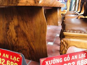 chân bàn nguyên phe gỗ cẩm đá