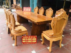 bộ bàn ghế ăn gỗ tự nhiên cao cấp