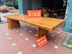 mẫu bàn ăn nguyên khối gỗ cẩm