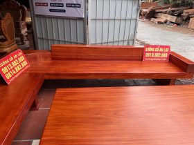 Mặt bàn nguyên khối gỗ hương đỏ