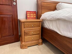 tab đầu giường gỗ gõ đỏ