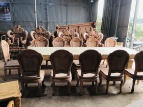 bộ bàn ghế ăn sang trọng, đẳng cấp