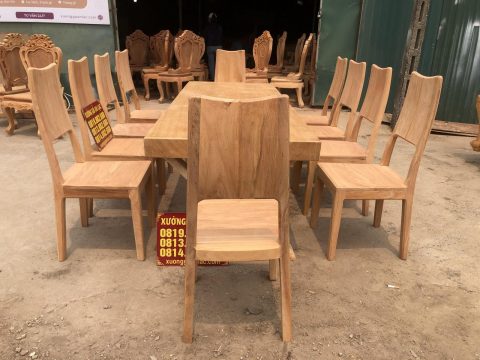 bộ bàn ghế ăn gỗ hiện đại