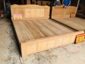 giường ngủ hiện đại gỗ gõ đỏ mẫu AL02