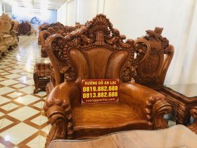 mẫu ghế đơn hoàng gia gỗ hương đá