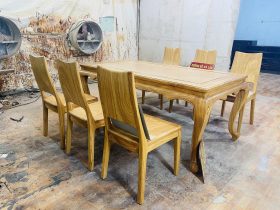mẫu bàn ghế ăn gỗ gõ đỏ