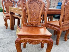 mẫu ghế louis hồng hạt gỗ hương đá