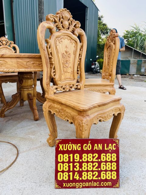 mẫu ghế louis hồng hạt cao cấp