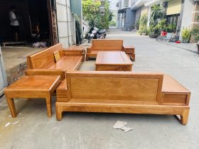 sofa gỗ 6 món