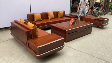 mẫu sofa gỗ hiện đại