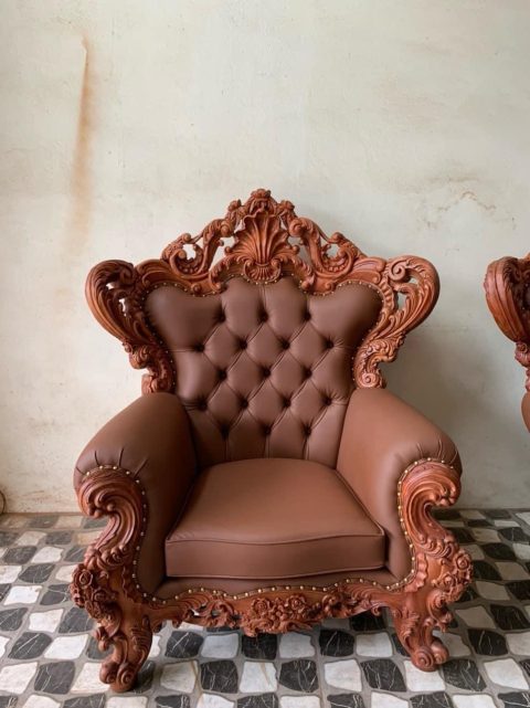 mẫu ghế đơn louis hoàng gia