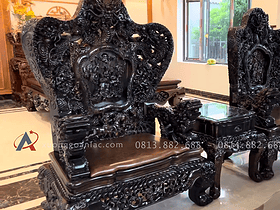 bộ bàn ghế gỗ mun Lào