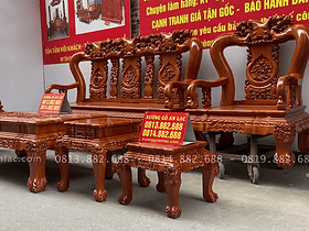 bàn ghế Minh quốc đào chim gỗ hương cột 14 hàng cao cấp