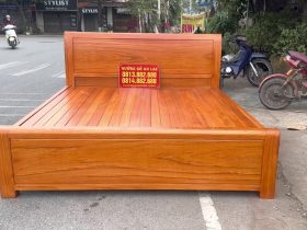 mẫu giường gỗ hiện đại