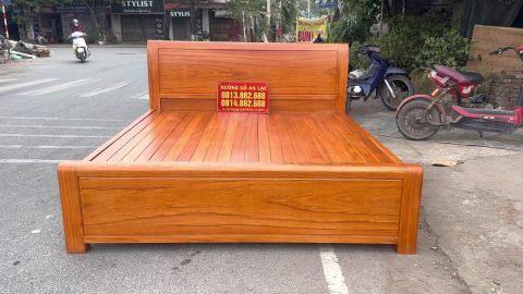 mẫu giường gỗ hiện đại