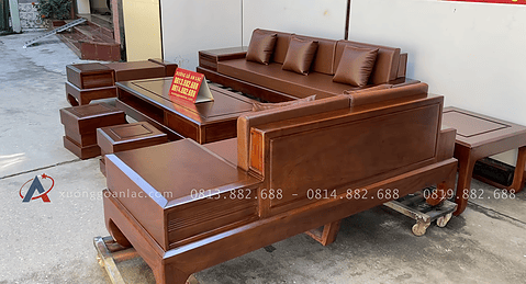 sofa gỗ 7 món
