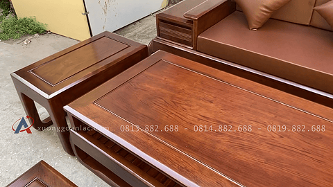 thiết kế bàn con gỗ hương đá